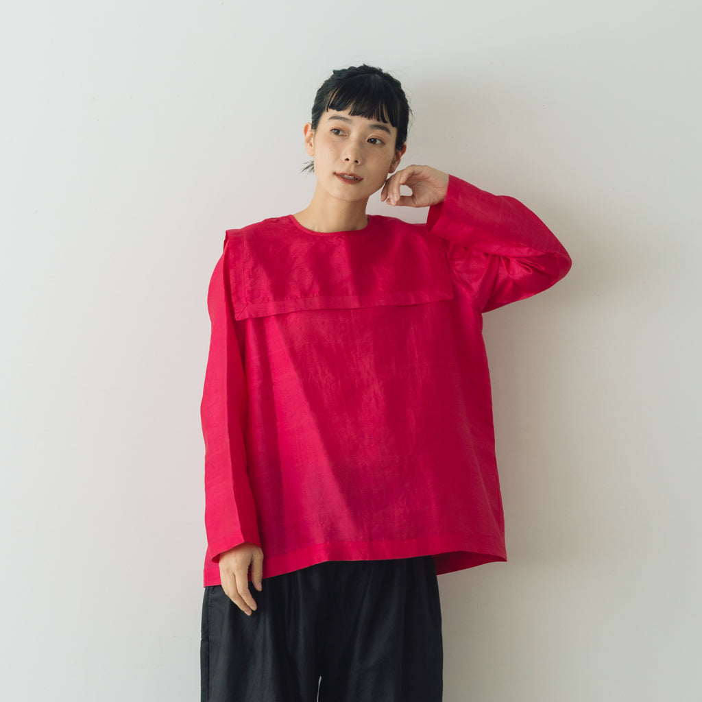 BUNON バックボタンセーラーブラウス