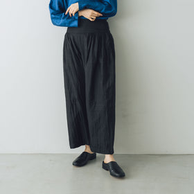 BUNON ワイドベルトパンツ