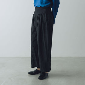 BUNON ワイドベルトパンツ