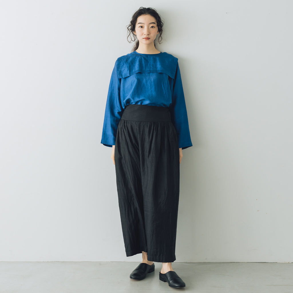 BUNON ワイドベルトパンツ