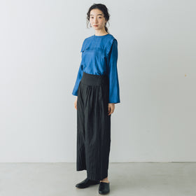 BUNON ワイドベルトパンツ