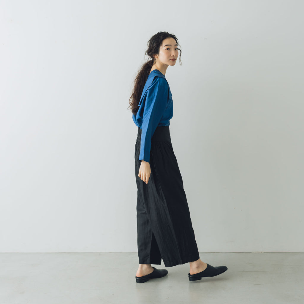 BUNON ワイドベルトパンツ