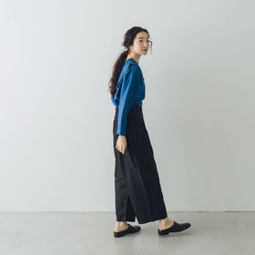 BUNON ワイドベルトパンツ