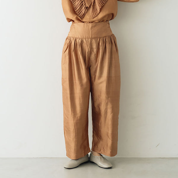 BUNON ワイドベルトパンツ