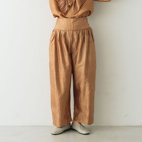 BUNON ワイドベルトパンツ