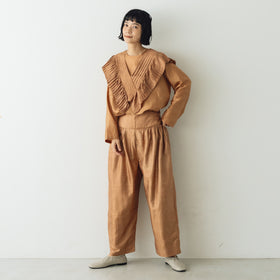 BUNON ワイドベルトパンツ