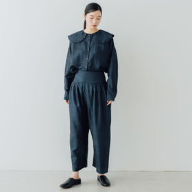 BUNON ワイドベルトパンツ