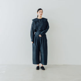 BUNON ワイドベルトパンツ