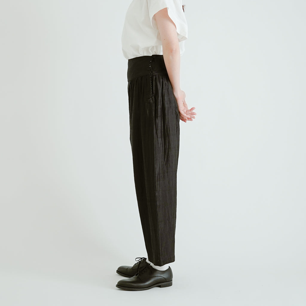 BUNON ワイドベルトパンツ
