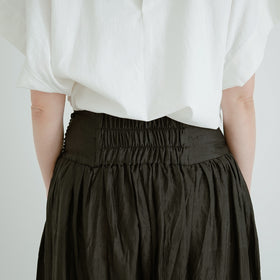 BUNON ワイドベルトパンツ