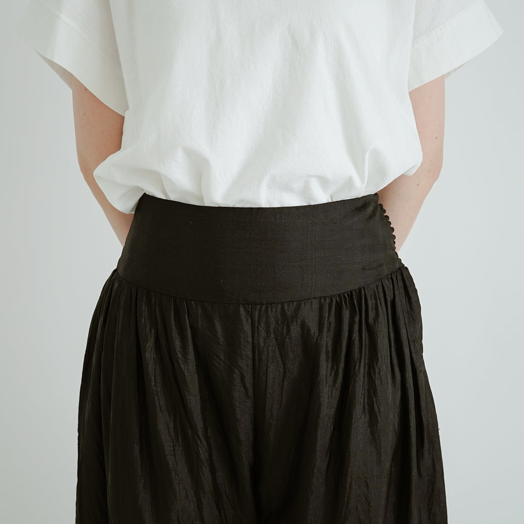 BUNON ワイドベルトパンツ