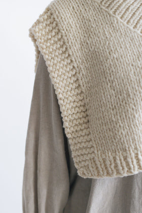 BUNON×ound ハンドニットジレ