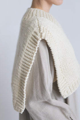 BUNON×ound ハンドニットジレ