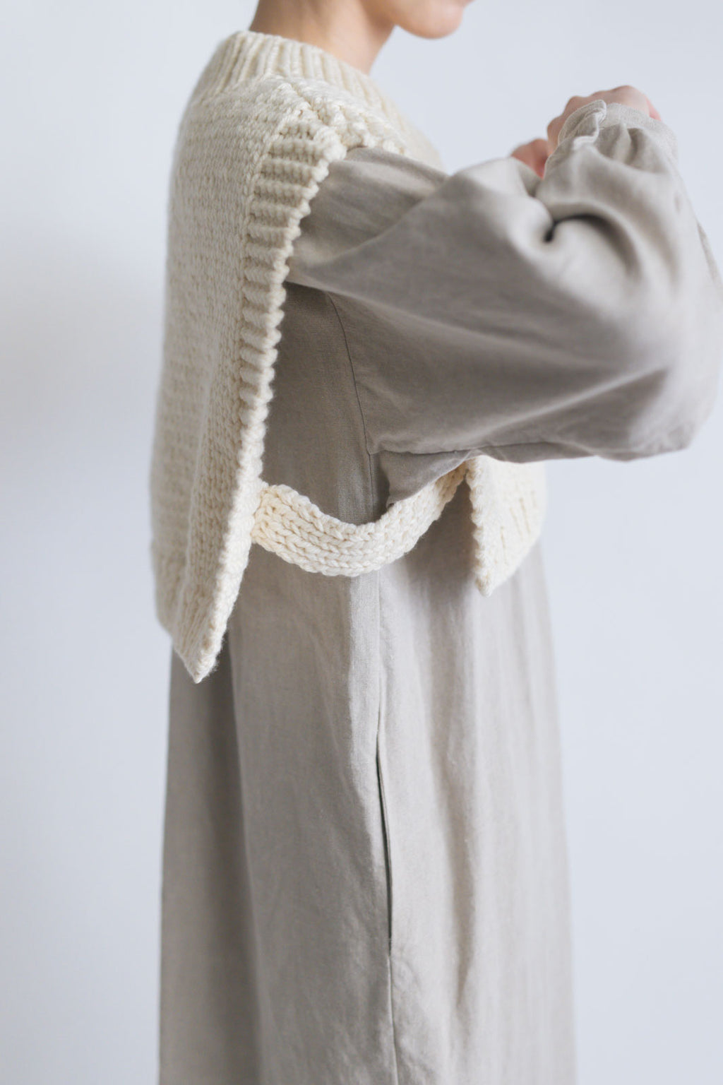 BUNON×ound ハンドニットジレ