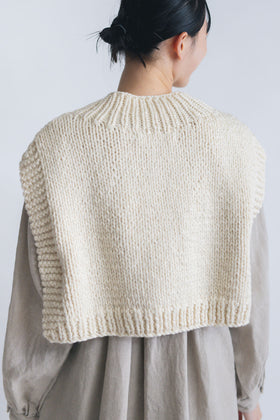 BUNON×ound ハンドニットジレ