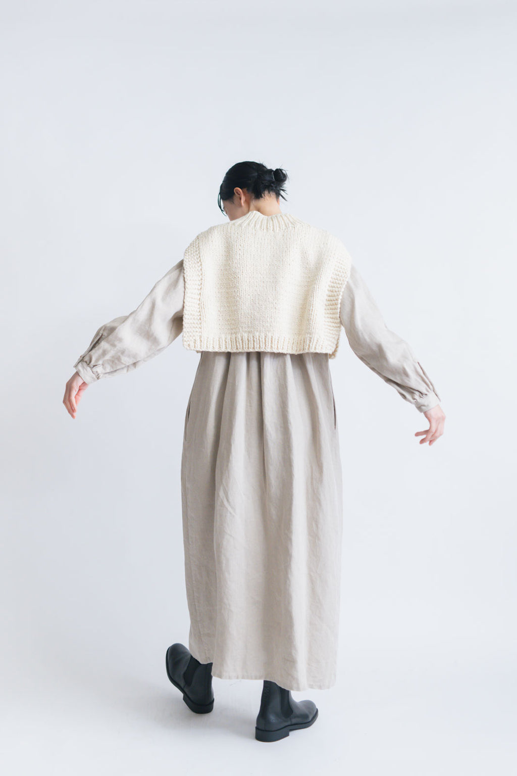 BUNON×ound ハンドニットジレ