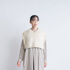 BUNON×ound ハンドニットジレ