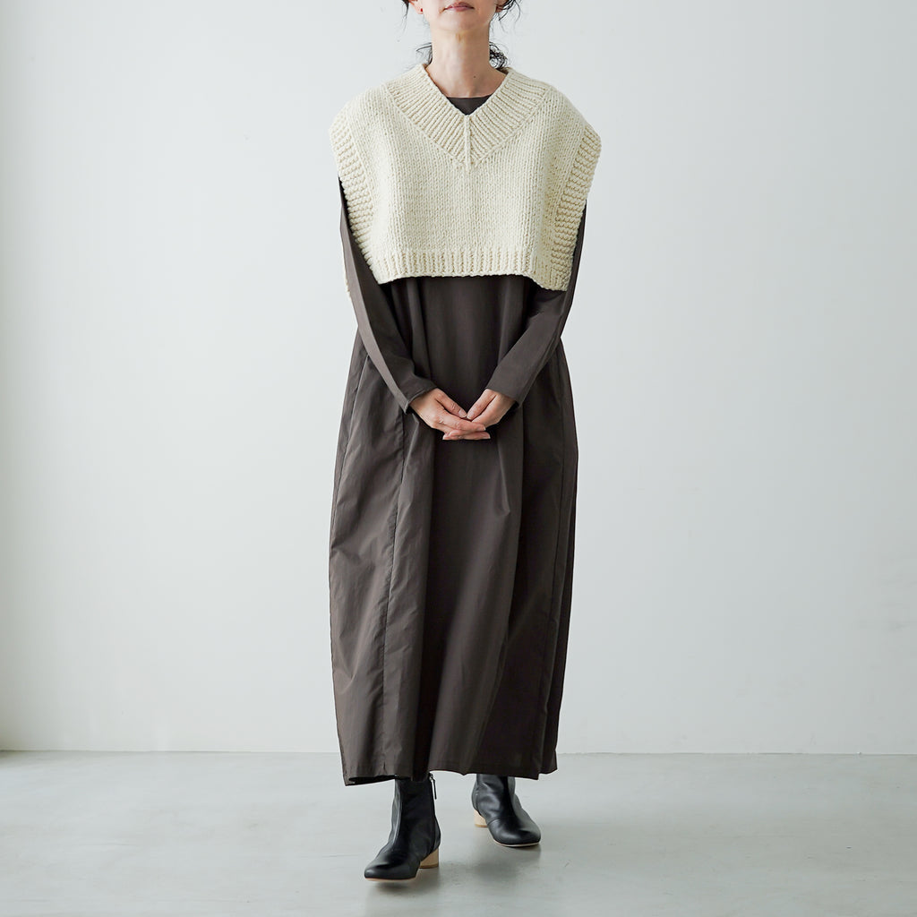 BUNON×ound ハンドニットジレ