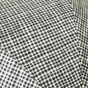 ボンボンストア ドローイングチェック 折りたたみ傘 ブラック