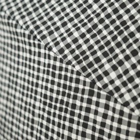 ボンボンストア ドローイングチェック 折りたたみ傘 ブラック