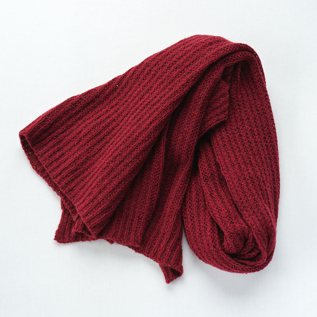 yourwear カシミヤリブステッチストール