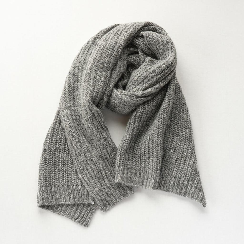 yourwear カシミヤリブステッチストール