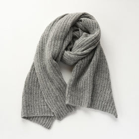 yourwear カシミヤリブステッチストール