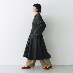 MAGALI コットンリネン アンティークキャンバス トレンチコート