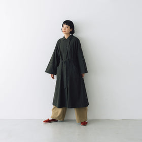 MAGALI コットンリネン アンティークキャンバス トレンチコート