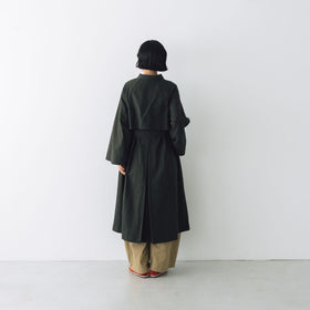 MAGALI コットンリネン アンティークキャンバス トレンチコート