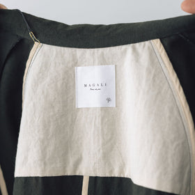 MAGALI コットンリネン アンティークキャンバス トレンチコート