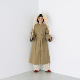MAGALI コットンリネン アンティークキャンバス トレンチコート