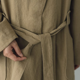 MAGALI コットンリネン アンティークキャンバス トレンチコート