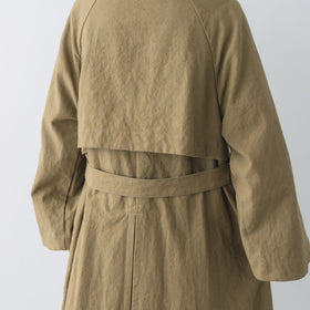 MAGALI コットンリネン アンティークキャンバス トレンチコート