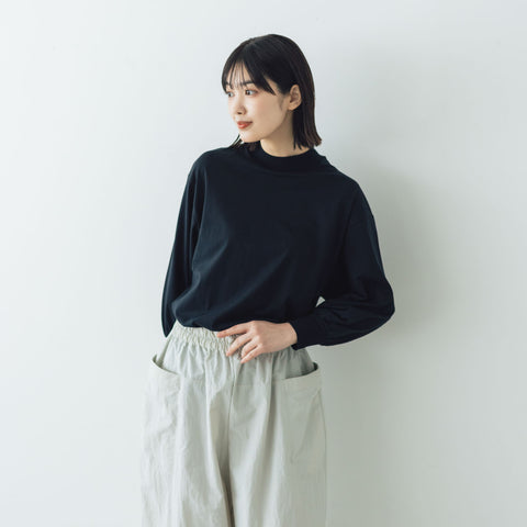 【SALE】 ALWEL モックネックパフスリーブTシャツ
