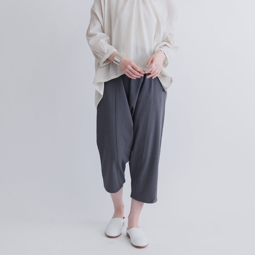 evam eva コットンサルエルパンツ ストーングレー