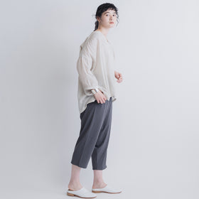 evam eva コットンサルエルパンツ ストーングレー