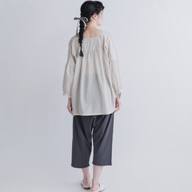 evam eva コットンサルエルパンツ ストーングレー