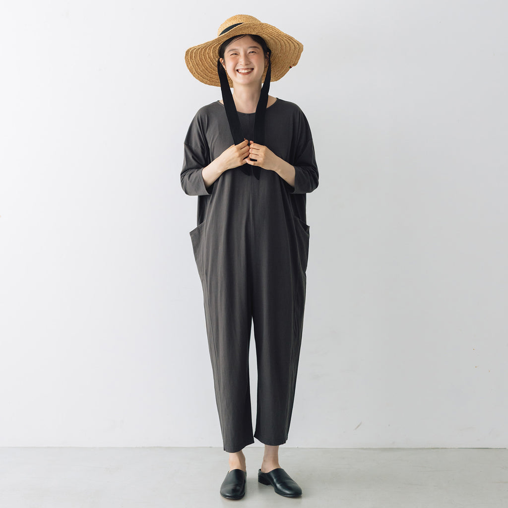 evam eva コットンオールインワン