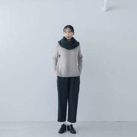 evam eva モヘアリリーループストール