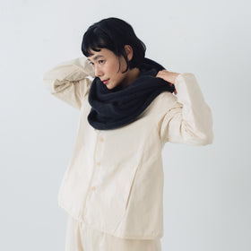 evam eva モヘアリリーループストール