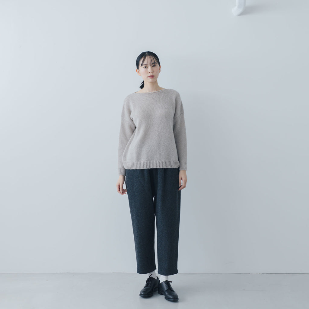 evam eva モヘアリリープルオーバー