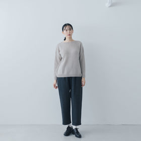 evam eva モヘアリリープルオーバー