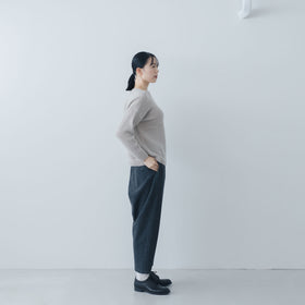 evam eva モヘアリリープルオーバー