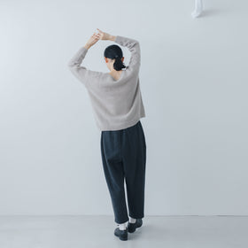 evam eva モヘアリリープルオーバー