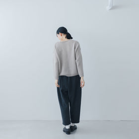 evam eva モヘアリリープルオーバー