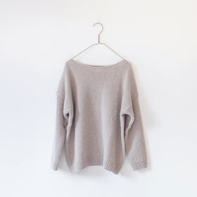 evam eva モヘアリリープルオーバー