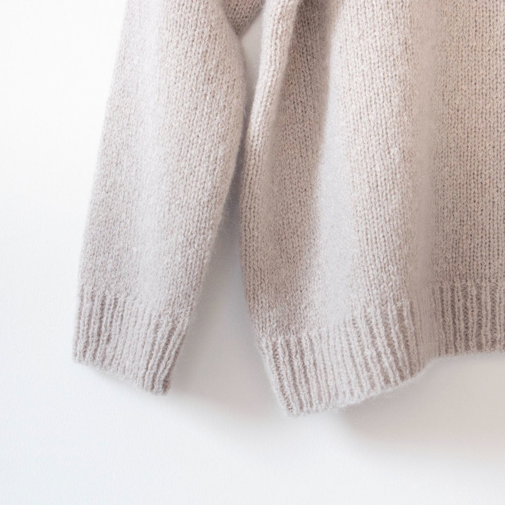 evam eva モヘアリリープルオーバー