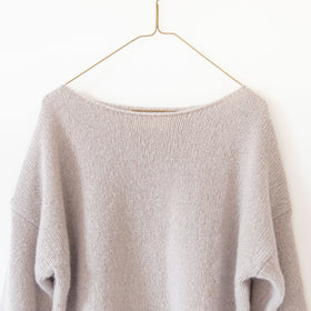 evam eva モヘアリリープルオーバー