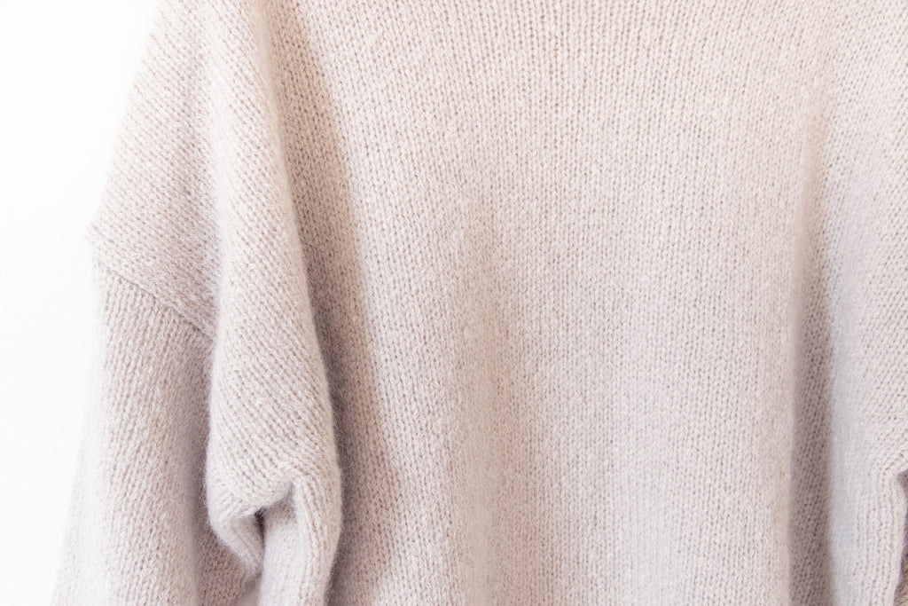 evam eva モヘアリリープルオーバー